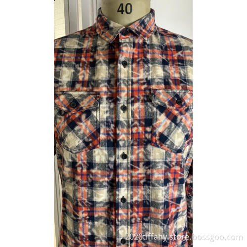 Men's 100% Cotton Double-Pocket Flannel Shirt